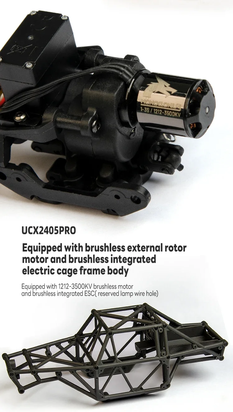 1/24 RC Crawler UDIRC UCX2405 Brushless/Brushed Motor 4WD Off-road Mini Rock Crawler Climbing Vehicle RTR RC Car Toys
