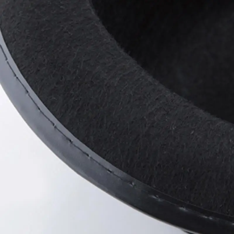 

652F Children's Black Top Hat Stylish and Magician Hat Party Accessory