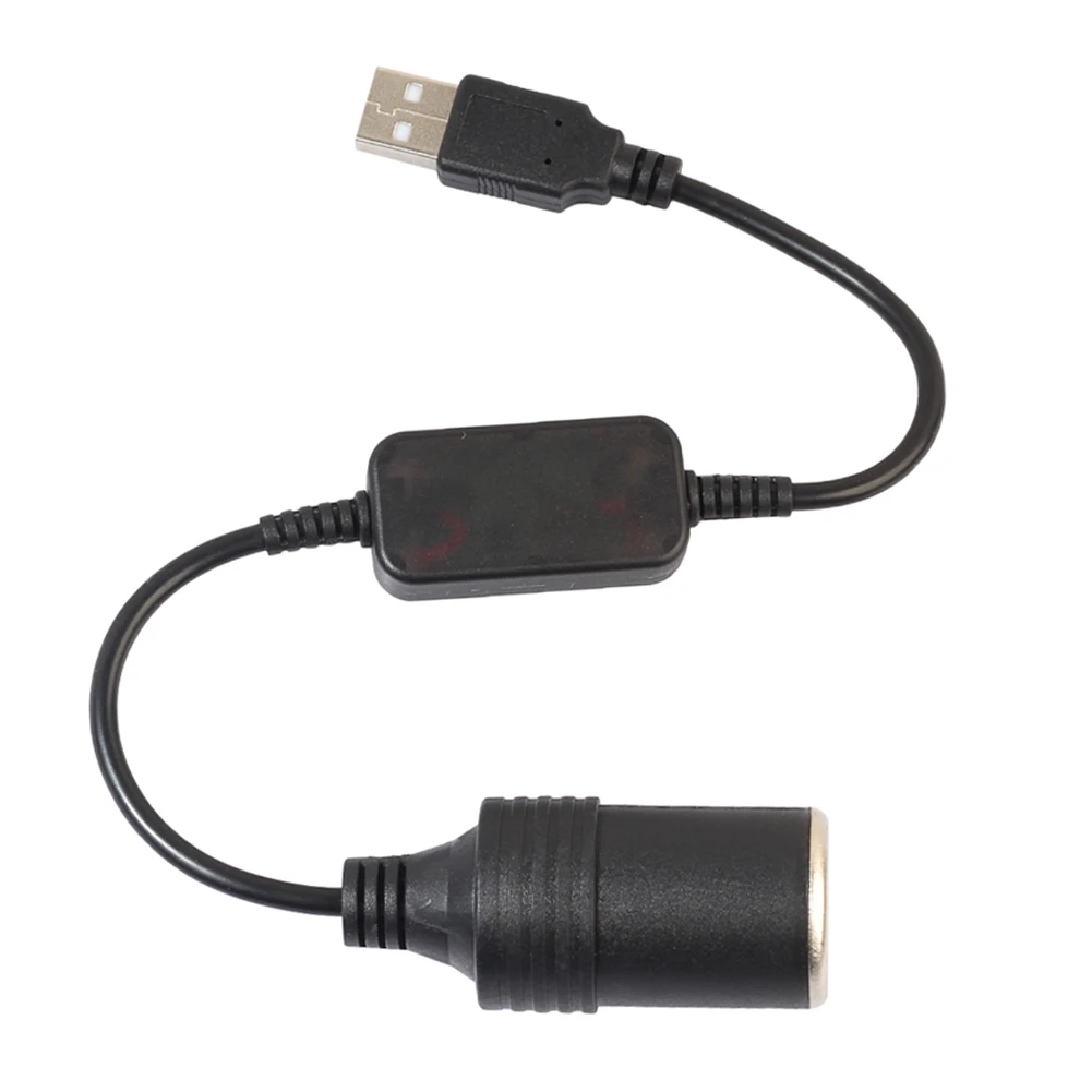 Equipamento conversor USB soquete de isqueiro, Conversor de carro, 5V macho para isqueiro, Auto Acessórios Interiores