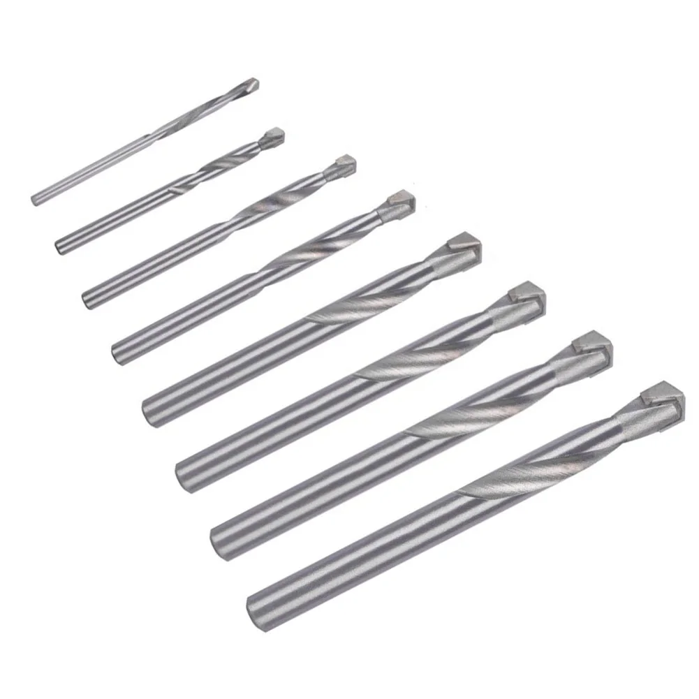 Precision Machined 8pcs Alloy Drill Bits Designed to Work Effectively on Tough Surfaces Including Cast Iron and Copper Alloys