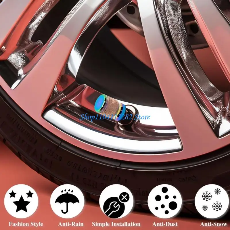 

Universal Valves Stem Cap Cover Anodized Aluminum Adds Aesthetic Appeal Prevents Corrosion for Various Automotive Uses