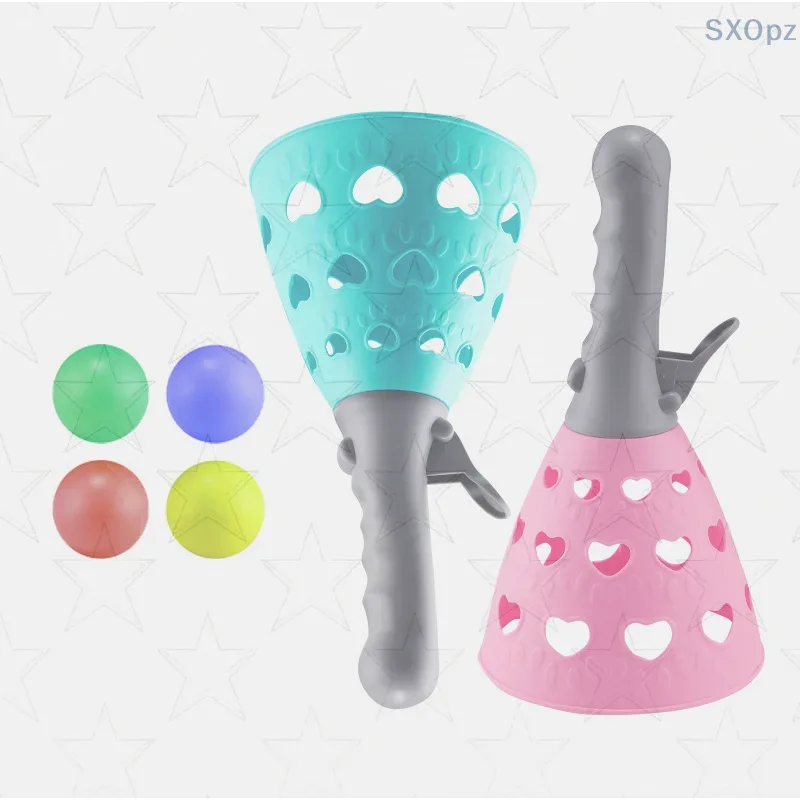 Interaktywny zestaw gier rodzinnych: elastyczna zabawka katapulta dla chłopców i dziewcząt; edukacyjna gra logiczna, zabawka do rzucania piłką dla dzieci.