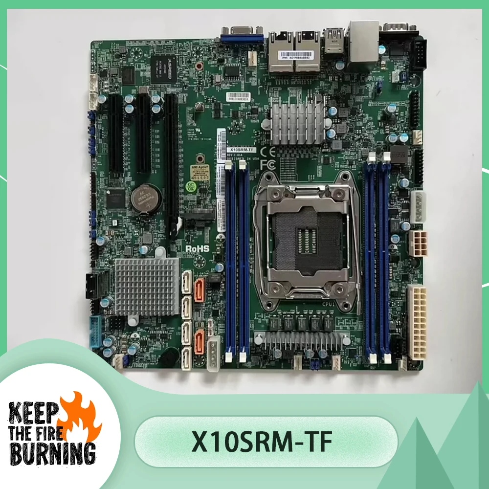 Single Channel Server Motherboard C612 x99 MATX Supports E5-2600V3/V4 processors X10SRM-TF