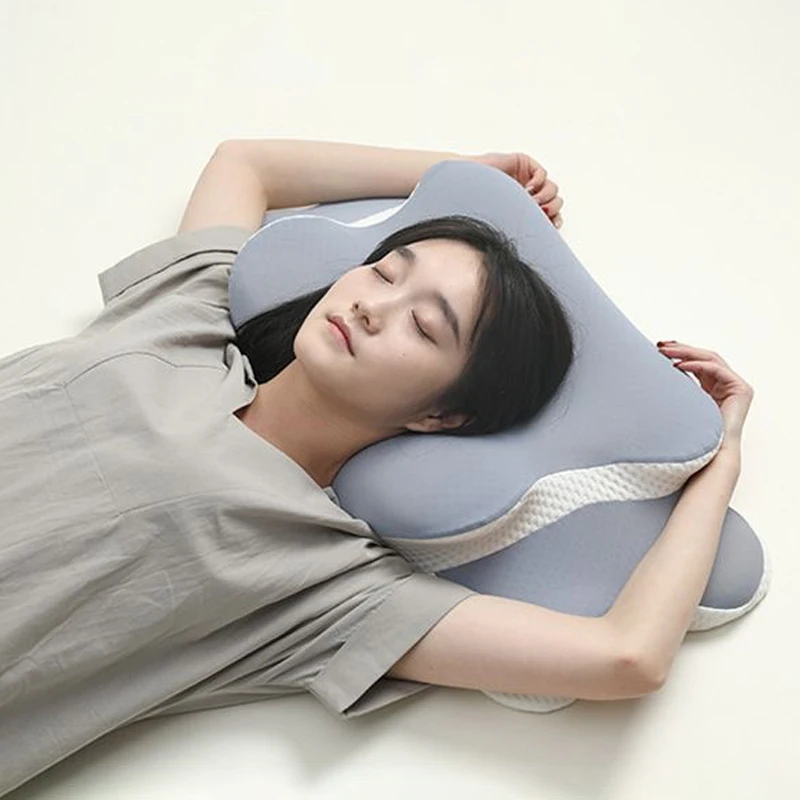 

Шейная подушка из пены с эффектом памяти с медленным отскоком для поддержки шеи, облегчение боли, эргономичная ортопедическая подушка для сна по бокам и живота