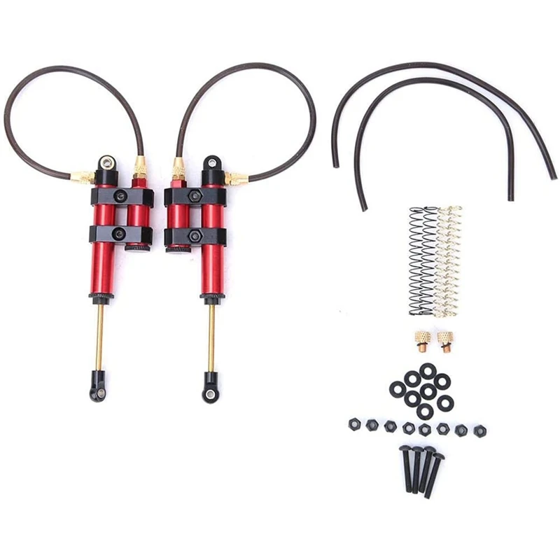 RC Shock Absorber, 2 Pieces Metal RC RC Damper With Spring Compatible With SCX10 D90 TRX4 1/10 RC Car