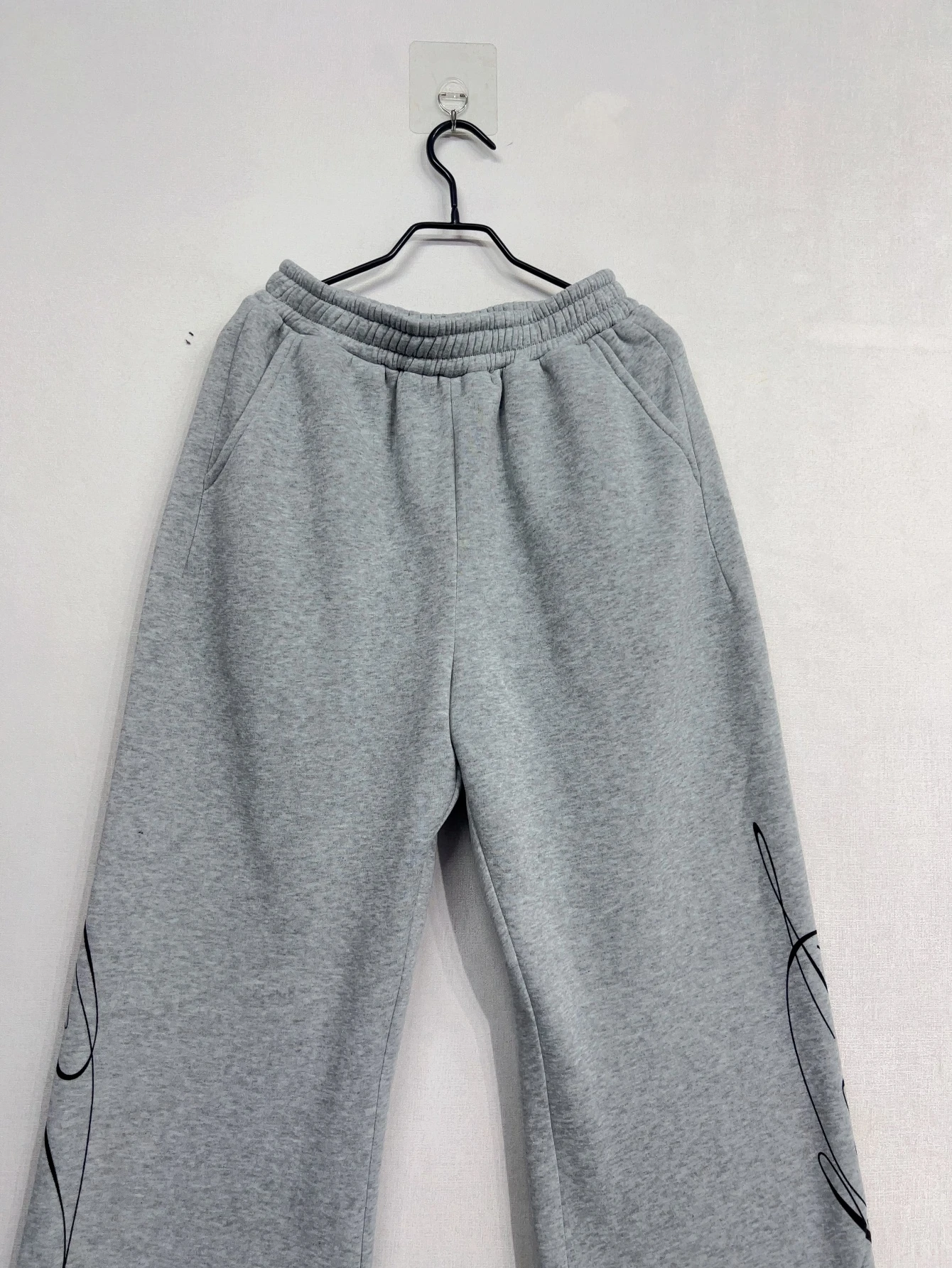 Y2K Damen Koreanische Streetwear Weite Jogginghose Baggy Oversized Grafik-Hose Harajuku Grunge Jogger Hosen 2000er Jahre Kleidung – Detail 5