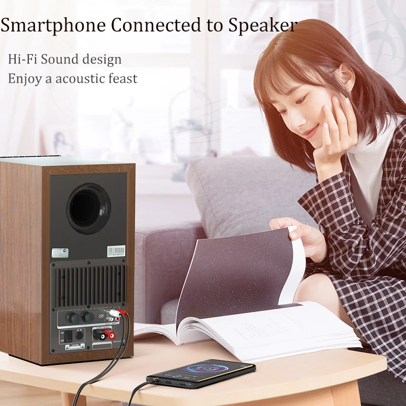 Кабель CHOSEAL RCA на 3,5 мм 2RCA папа на Aux аудио стерео RCA шнур Адаптер для смартфонов, MP3, планшетов, динамиков