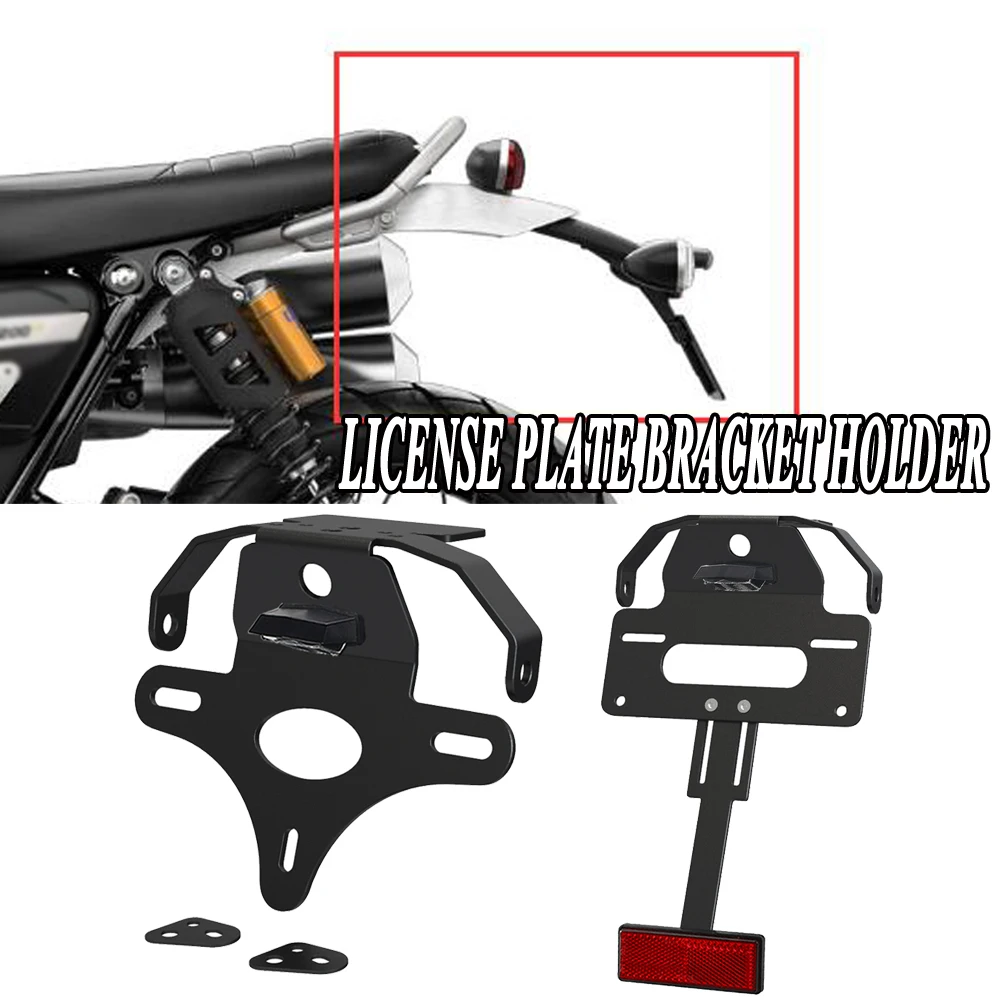 

Motorcycle For Scrambler 1200 XE/XC/X 2019 2020 2021 2022 2023 License Plate Holder Bracket Rear Tail Tidy Fender Eliminator Kit