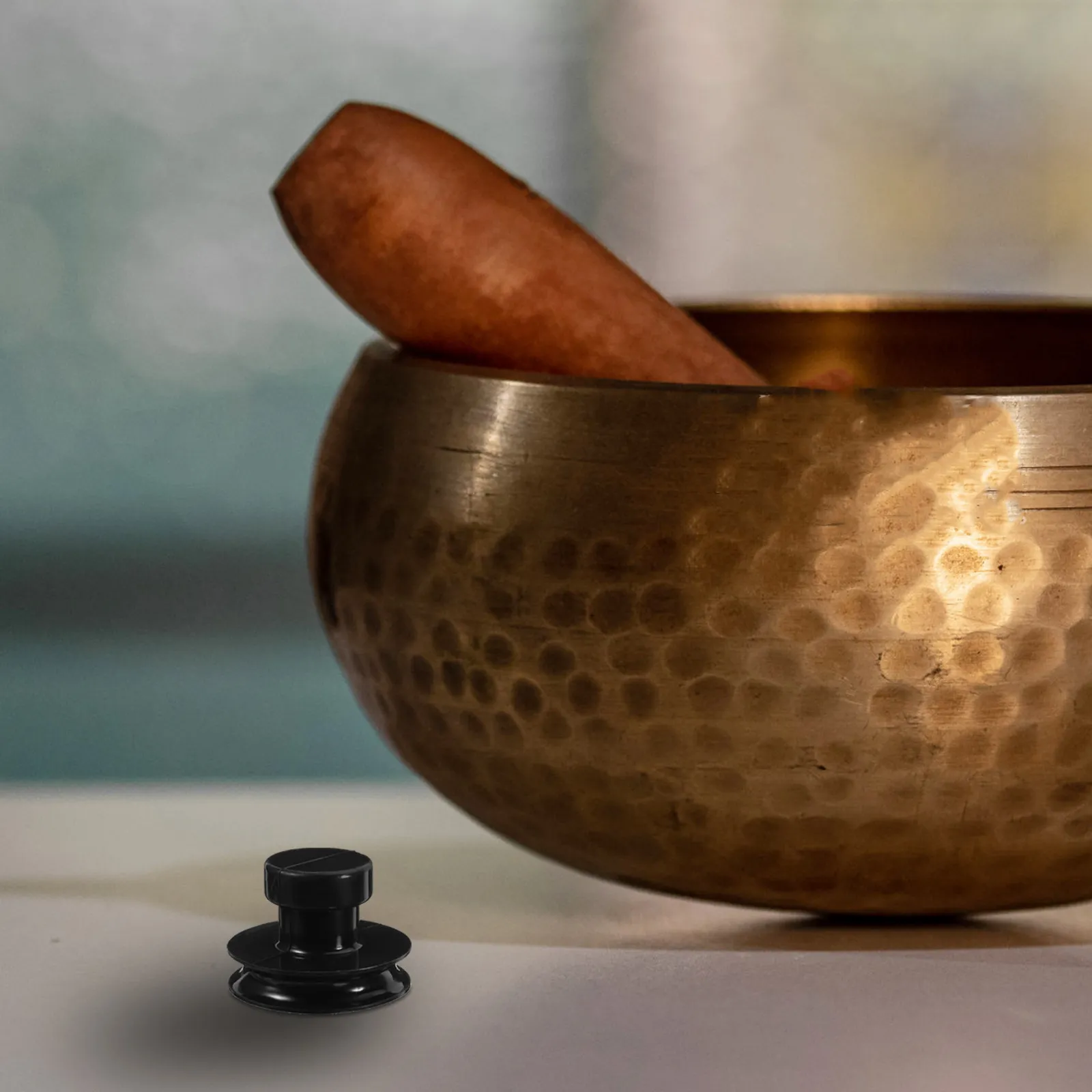 Buddhist Bowl Lifting Grip - Strong Rubber Suction Cup Handle for Singing Bowls Meditation Sound Bowl Tool Versatile Comfortable