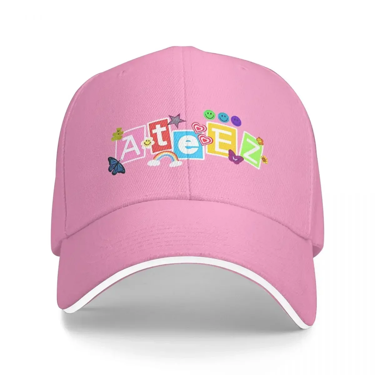 Kpop Singer Idol Baseball Cap Popular A-ATEEZ ATINY Sandwich Hats Unisex Style Adjustable Hats Cap Outdoor