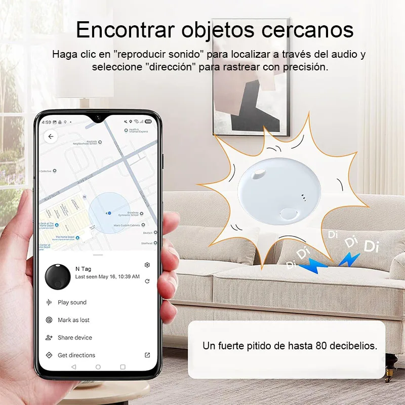 

Android Device Smart Tag Tracker for Google Find Hub Locator Finder Wallet Keys Bag Bike Car Air tag