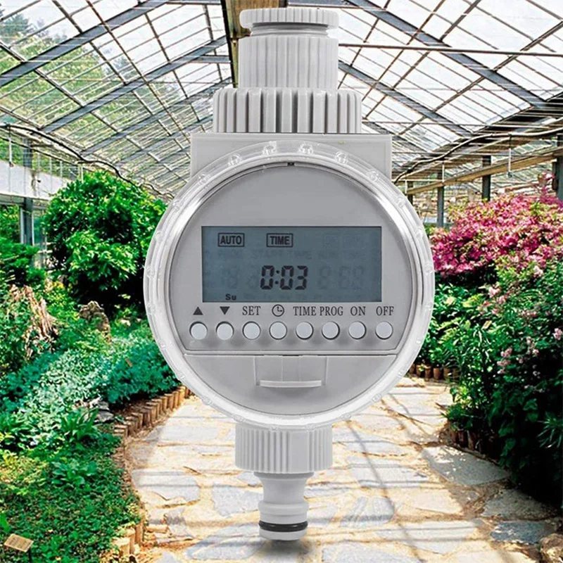 Imagem -06 - Sistema de Controlador de Irrigação de Rega Automática Digital à Prova d Água Temporizador Solar Home Garden Rega Temporizador