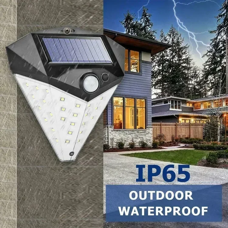 

Super Bright LED Solar Light Outdoor IP64 Waterproof 3 Modes Solar Street Lamp Human Induction Solar Garden Decorative Lights