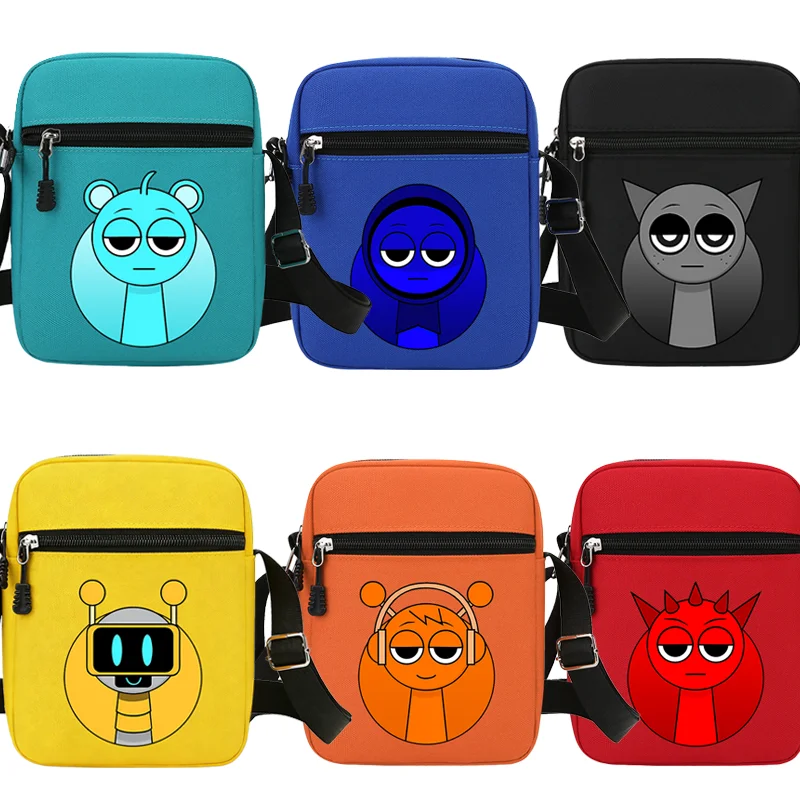 

Sprunkis Crossbody Bag Oxford Cloth Mini Casual Bag Lightweight Casual Sport Cartoon Game Mobile Phone Bag Men Coin Purse Gift