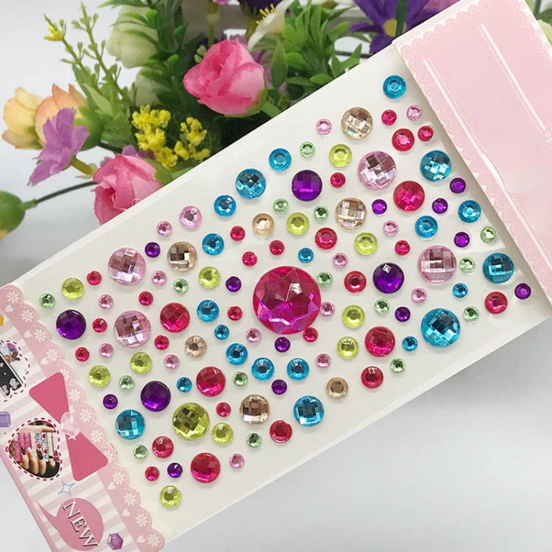 ملصقات جديدة على الوجه حجر الراين ماكياج مشرق الوجه الفن ملصق الأطفال المؤقتة الوشم حجر الراين لمكياج ستراس #6