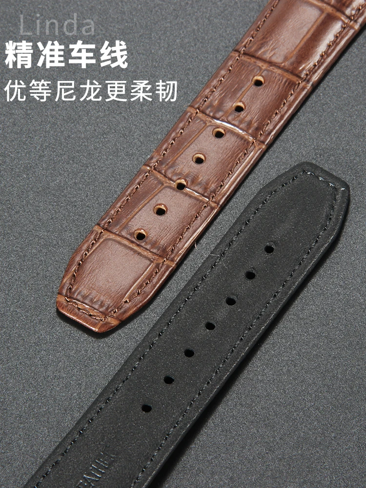 Untuk Aimei tali jam tangan kulit asli pria berbentuk bulan memungkinkan kami Mp6347 Bentao aksesori gelang jam 22mm tali pergelangan tangan