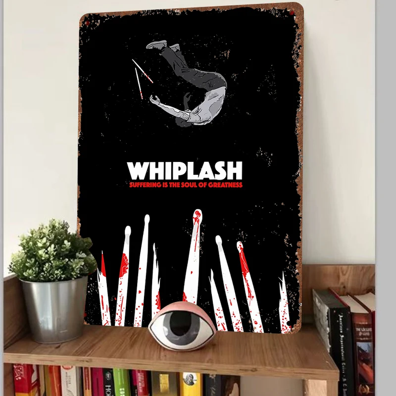 Whiplash Movie Poster Metal Wall Art Suffering Is The Soul Of Greatness Decor For Home Office