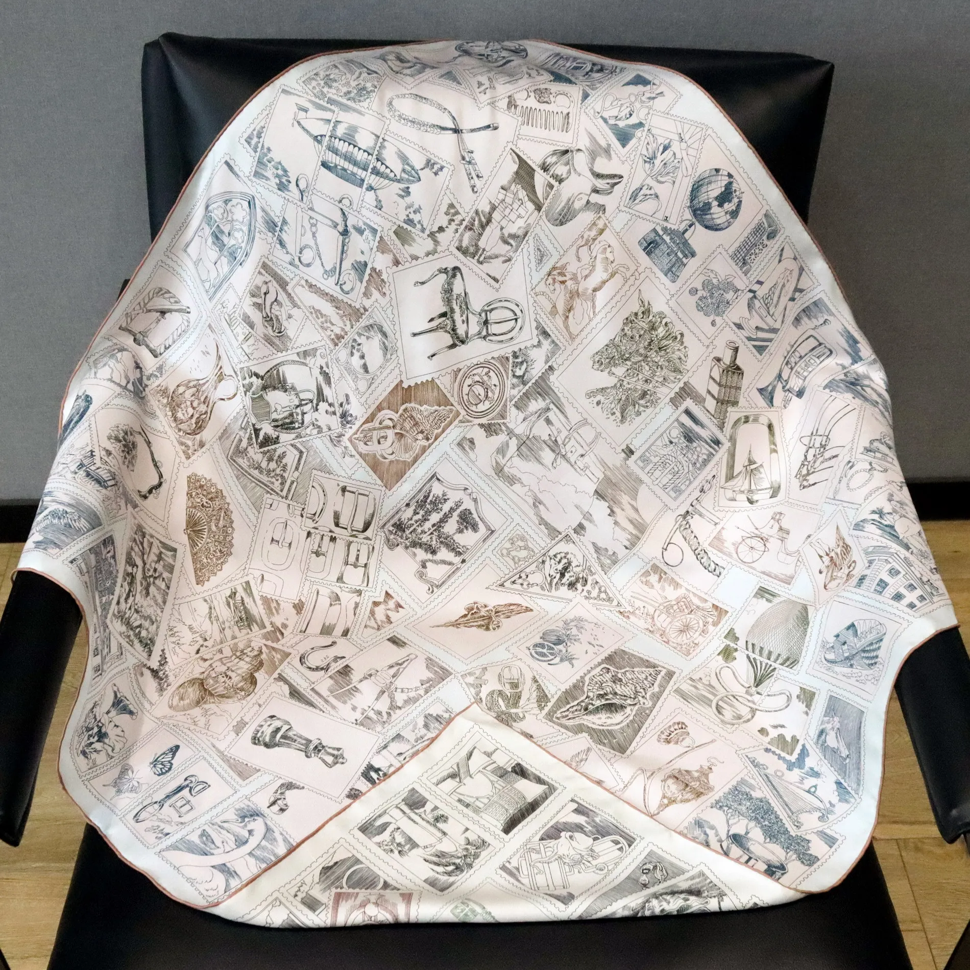 AB両面プリントシルクスカーフ90CM女性用桑絹スカーフ高級デザイナー90CM手巻きエッジバンダナバッグヘアアクセサリー