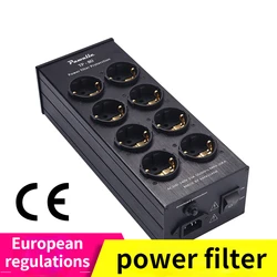 Pawalle-purificador de potencia Tp80, filtro de potencia CA de ruido de Audio, protección contra sobretensiones con regleta de salida de la UE