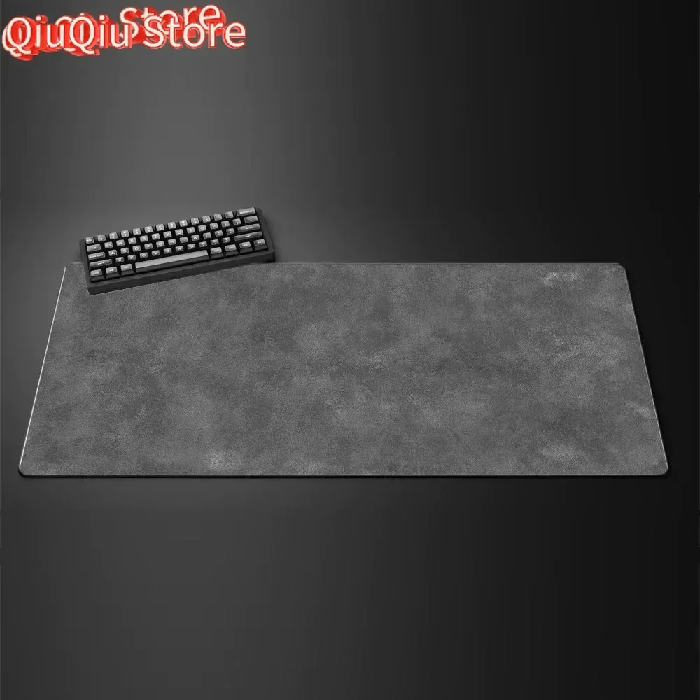 Graue Textur, großes Gaming-Mauspad, Computer, Büro, Spiel, Tischsets, XXL, 90 x 40, Gummi, rutschfeste Tastatur-Mauspads, lange Schreibtischunterlagen