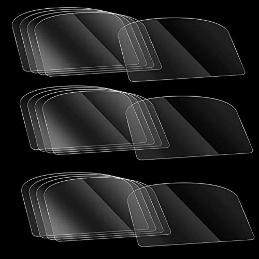 50 PCS Transparent Cake Cream Scraper Plastic Cake Scraper Clear Icing Comb Contour Set for Bread Pastry Cake Decorating Suppli