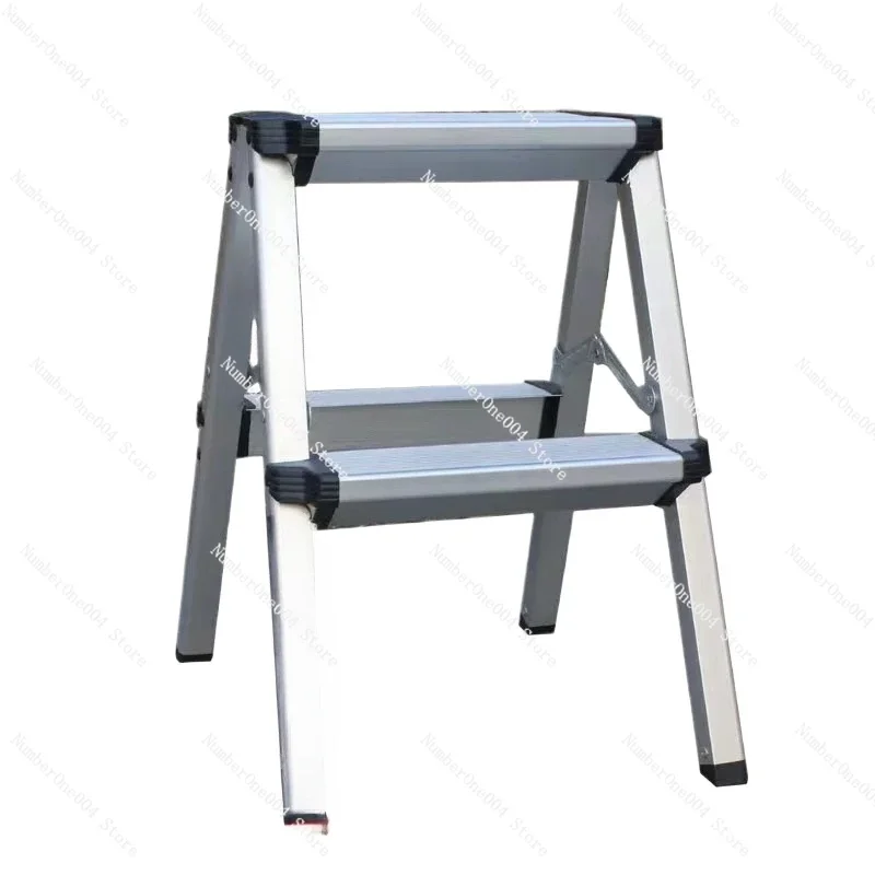 Small Ladder 3 Steps Aluminum Alloy Double-sided 3 Escalator 4 Climbing Portable Car Wash Stool Ladder