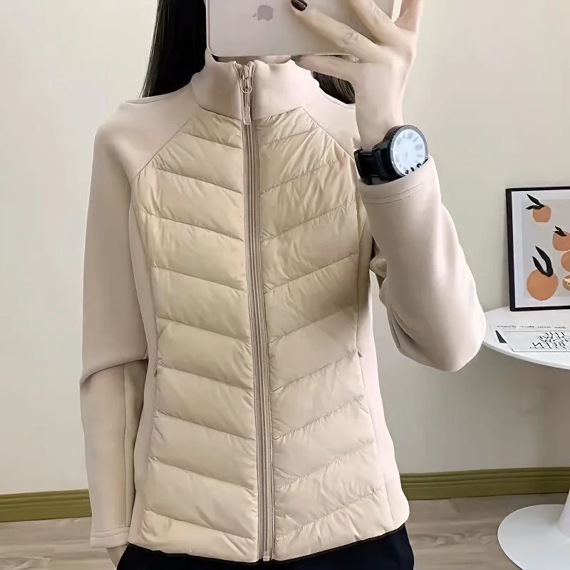 2025 New Women Light and Thin Down Cotton Coat Windproof Warm Autumn Winter Cotton Jacket Thin Design Outdoor Sports Jacket