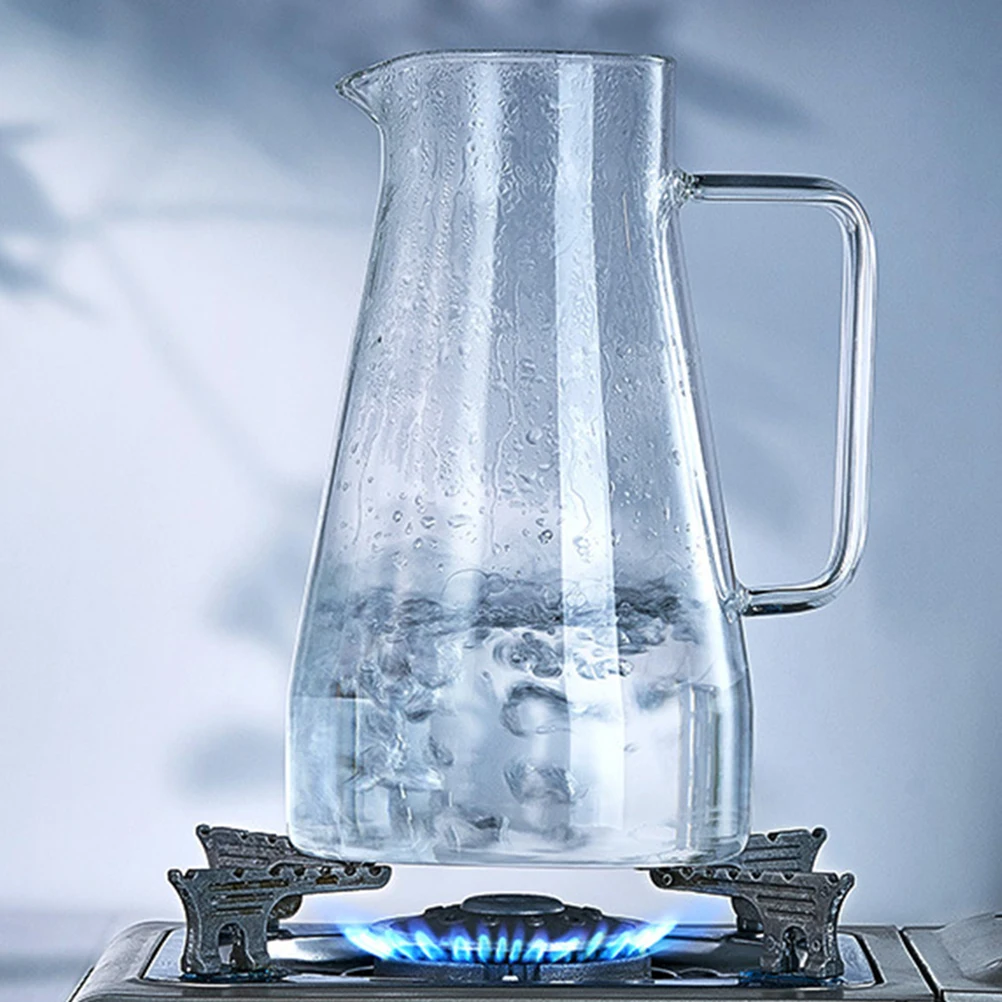 

Glass Tea Pitcher 1.5L Heat Resistant High Borosilicate Manual Made Graceful Look Excellent Quality Easy Clean Transparent Hot