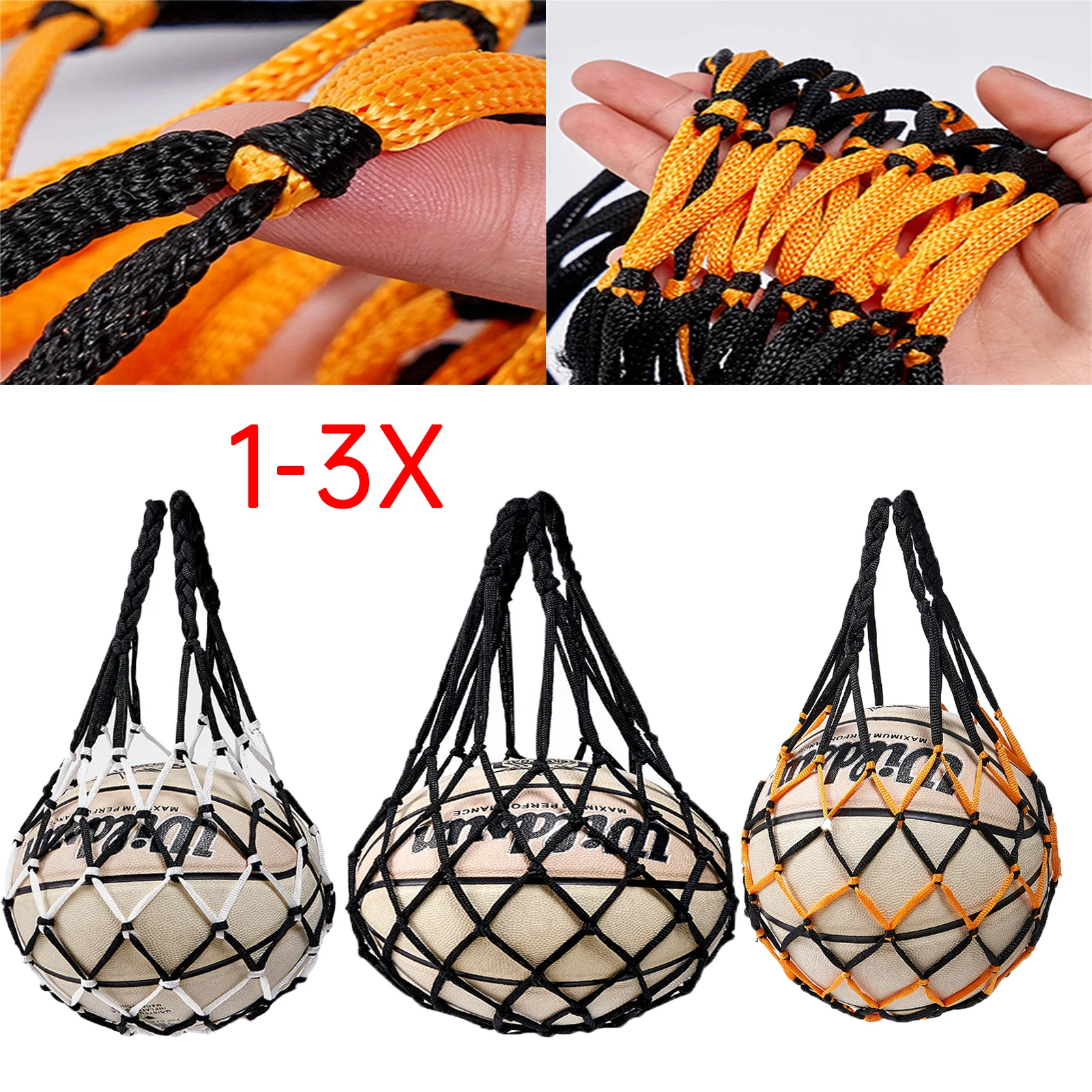 رشاقته صافي حقيبة الكرة تحمل شبكة كرة القدم المدرب الذاتي النايلون جريئة حقيبة التخزين كرة القدم الملحقات في الهواء الطلق التخزين حقيبة قياسية #1