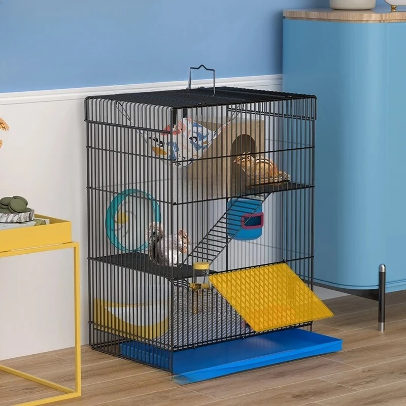 ‌ Jumbo-Igel-Zuckergleiterkäfig – verstärktes, auslaufsicheres Lebensraum, kaubeständig, große Basis für Ratten, Hamster