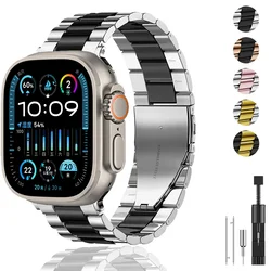 Metal Strap for Apple Watch Ultra 11 10 9 8 7 49mm 42mm 46mm 45/41mm Stainless Steel Band iwatch 6 5 4 SE 44/40mm Bracelet Belt