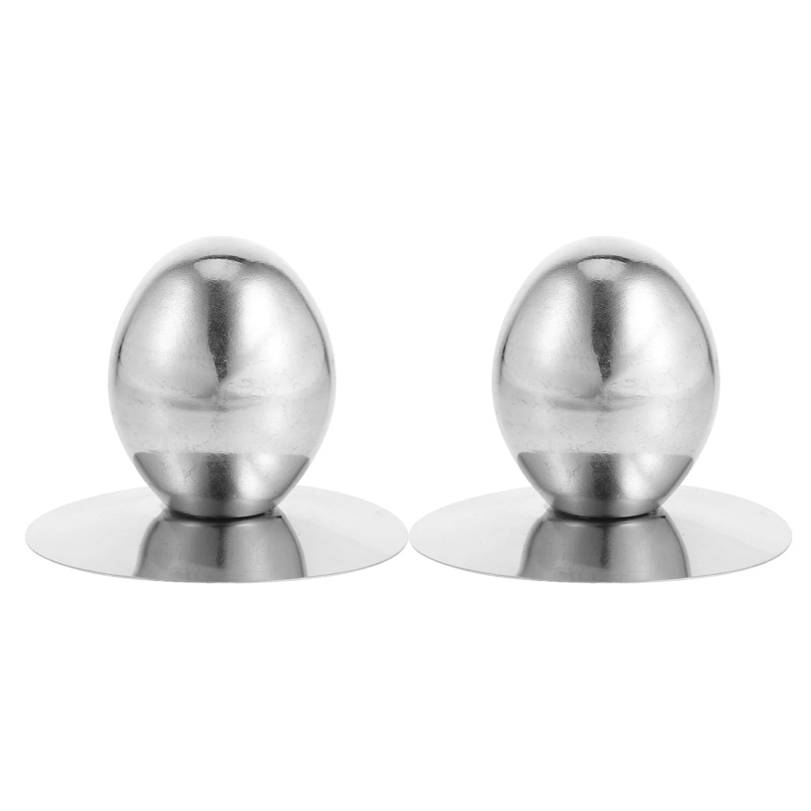 

2Pcs Stainless Steel Pot Lid Knob Replacement Universal Glass Kettle Cover Handle for Cookware Pans Saucepans Skillets Silver