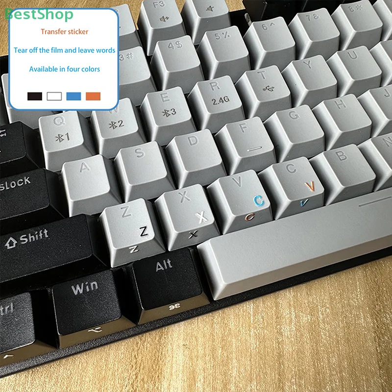 

♥♥♥Keyboard Stickers Desktop Laptop Notebook Key Stickers Tear-Off Film [German]
