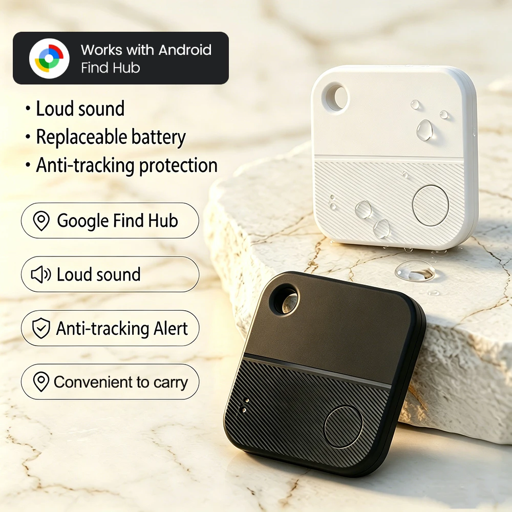 Square Smart Tracker Tag Find My Google Anti-Lost Tracker for Android Google Find Hub App Smart Tag Global Locator Remote Finder