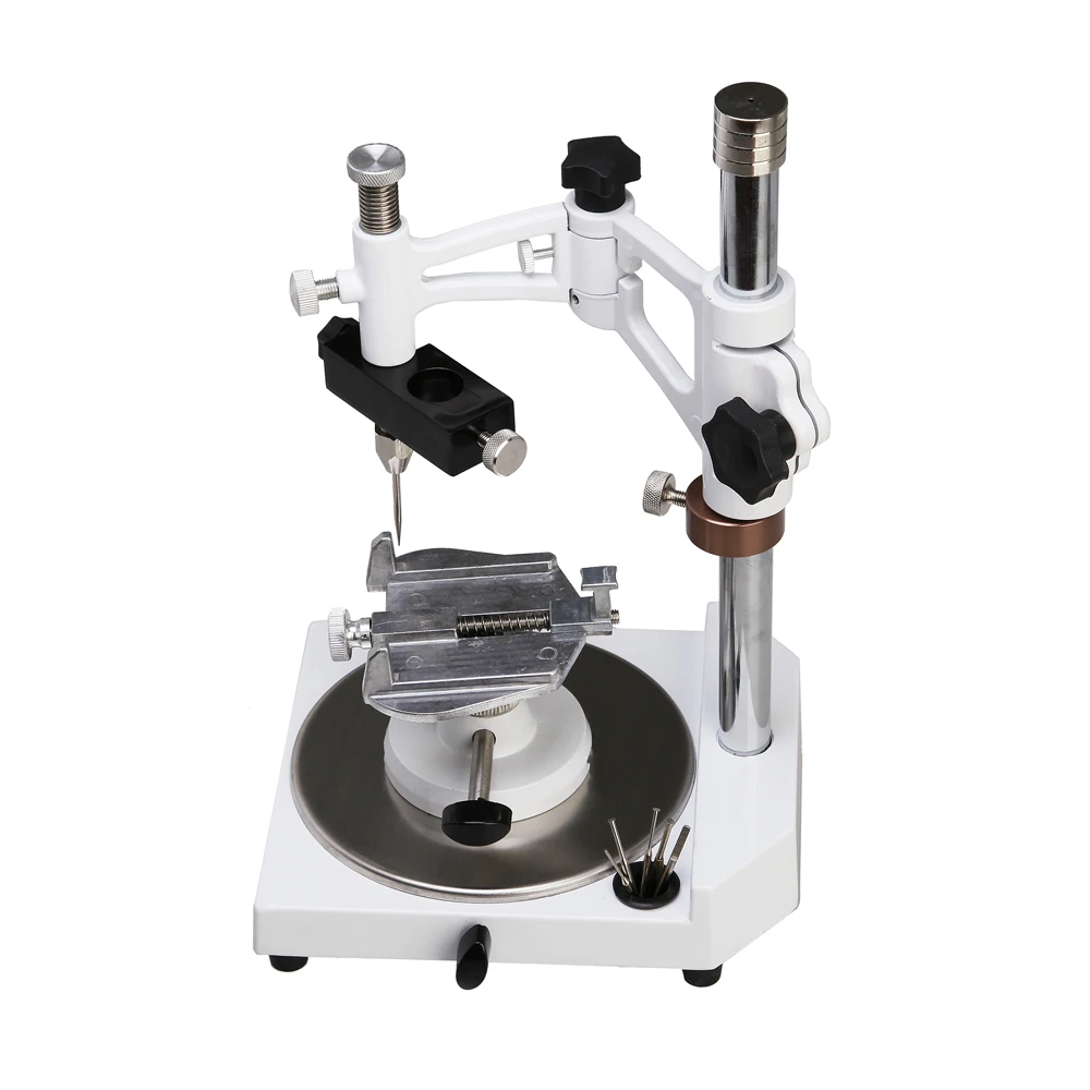 

Dental Lab Fully Ajustable Parallel Surveyor Equipment With 6pcs Attached Exchangeable Spindle Tools Handpiece Holder Machine