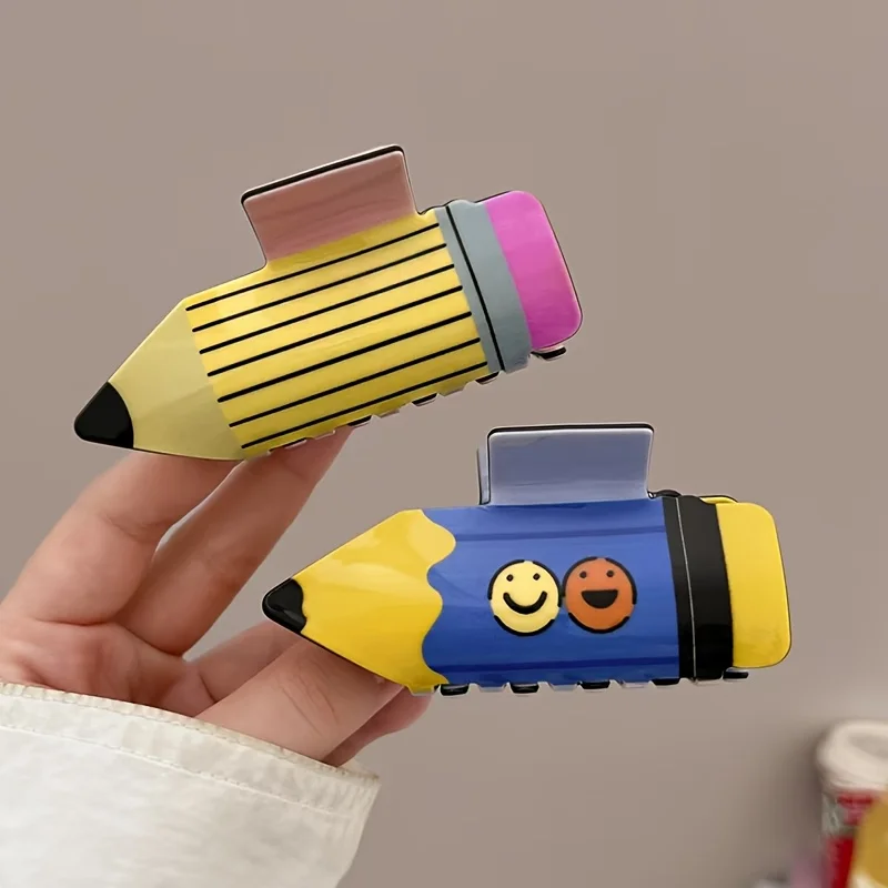 Cute Pencil-Shaped Hair Clip, Non-Slip Hair Clips for Women, Strong Hold Hair Accessories Suitable for Thick, Fine and All Hair