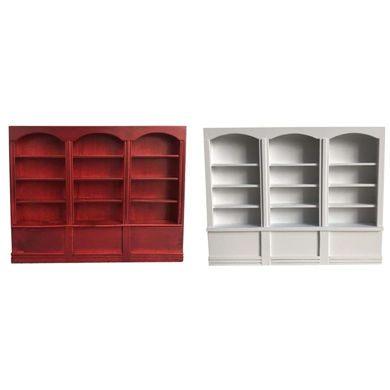 

1:12 миниатюрная мебель для кукольного домика, многофункциональная книжная полка, миниатюрный книжный шкаф, мебель, декоративные аксессуары