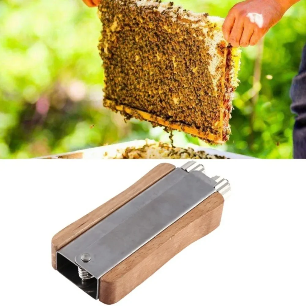 Durable Tension Wire Nest Box Pliers Stainless Steel Beekeeping Wire Tensioner Wooden Handle Professional Frame Crimper