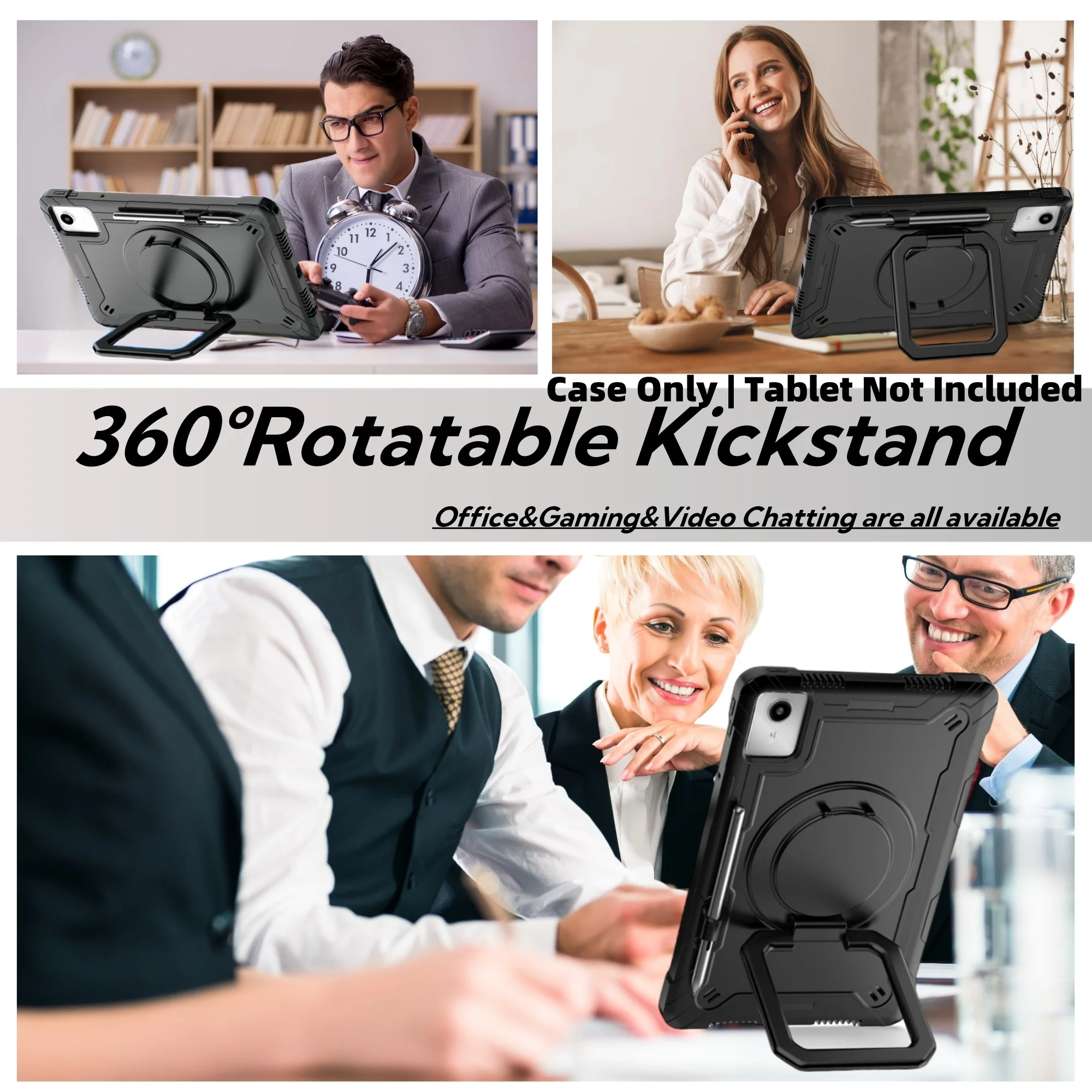 

Case for Lenovo Tab M11/ Tab K11 LTE 2024 TB-330FU/330XU11inch with 360 Rotating Stand/Pen Holder/Shoulder Strap