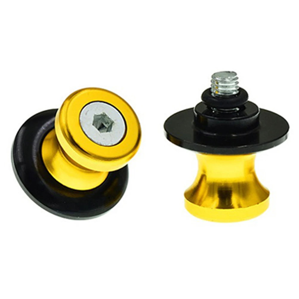 

2 Pcs Frame Screws Motorcycle Car Nail Aluminum Alloy Arm Ring Stand Swingarm Spool