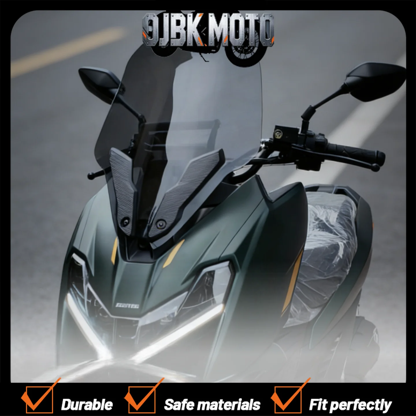 【Perfect fit】For ZONTES 150X, modified windshield, front windshield, rain guard, and chest protector.