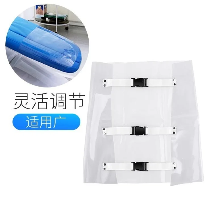 Dental Chair Seat Foot Pad Dental Mat Cushion Unit Dustproof Cover Plastic Clear Protector Tool With Elastic Bands Clinic Supply