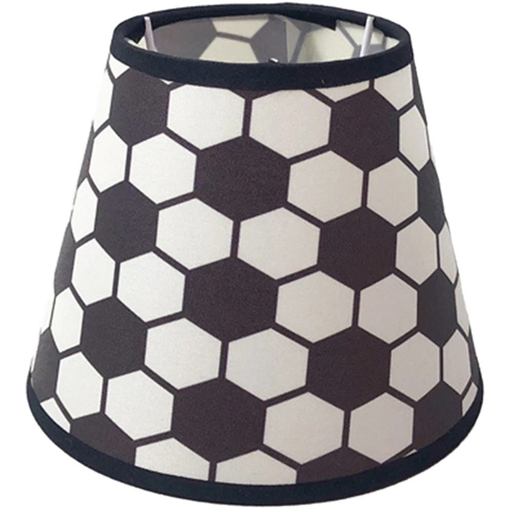 

Fabric Lampshade Small Soccer Pattern Vintage Metal Light Shade Home Decor Indoor Lighting Accessories Lamp Covers