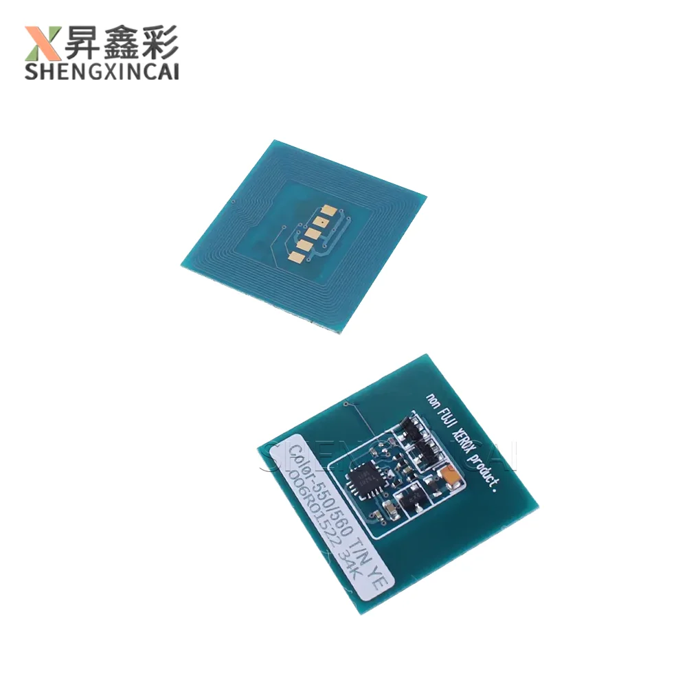 4 Buah Chip Toner Warna 550 560 570 untuk Kartrid Toner Xerox Color 550 560 570 006R01525 006R01526 006R01527 006R01528