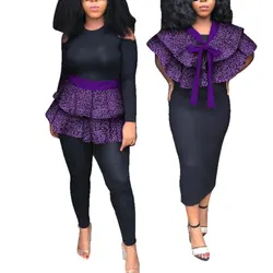 2024 African Necklaces for Women Shawl African Women Waist Skirt 2 Ways To Wear Ankara False Collar SP072