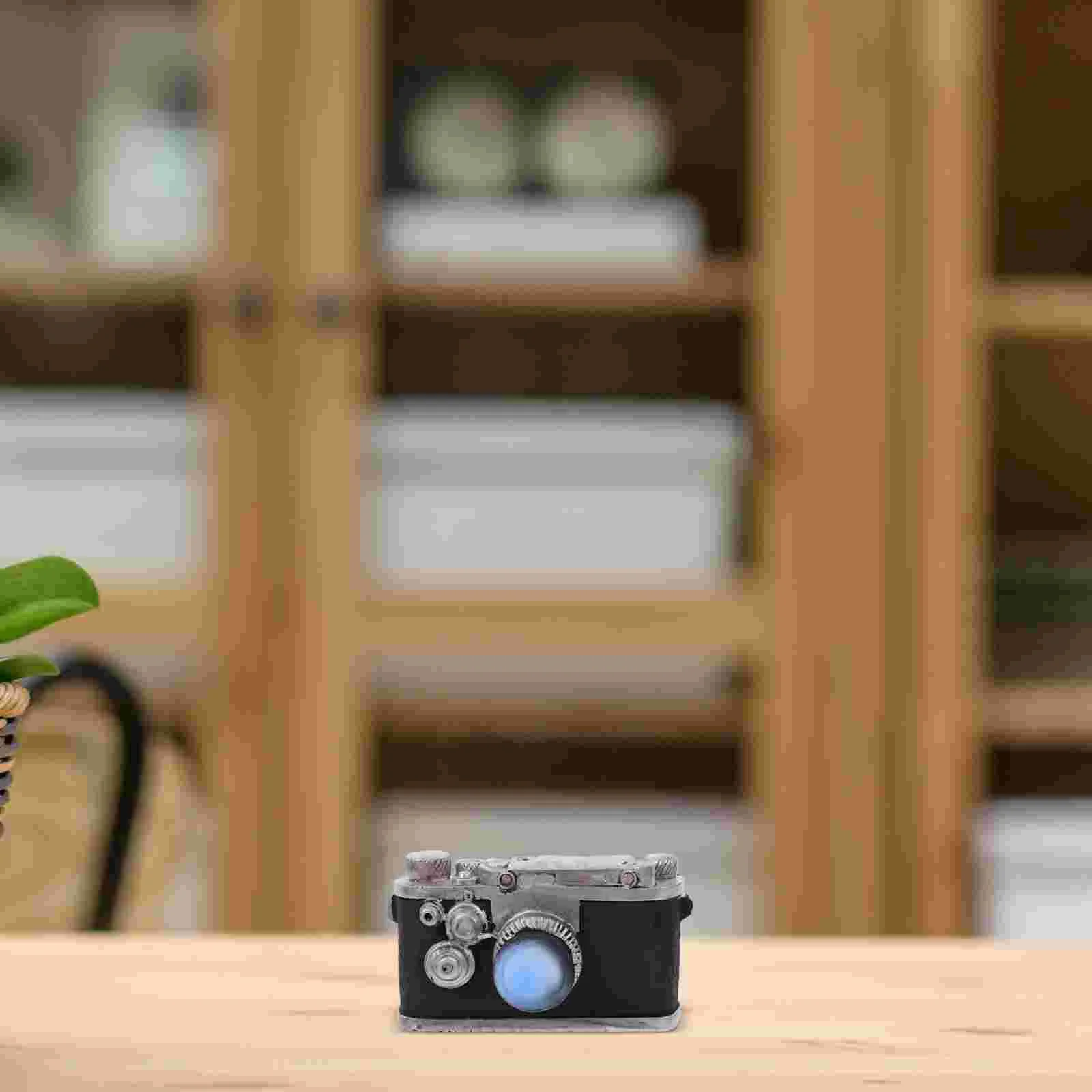 Ornament Camera Model Creative Decor Coffee Bar Photo Prop Statue Retro Child