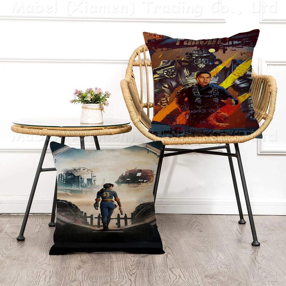 F-Fallout Series Cushion Cover Pillow Cover Decor Pillowcase Printed Cushion Case For Couch