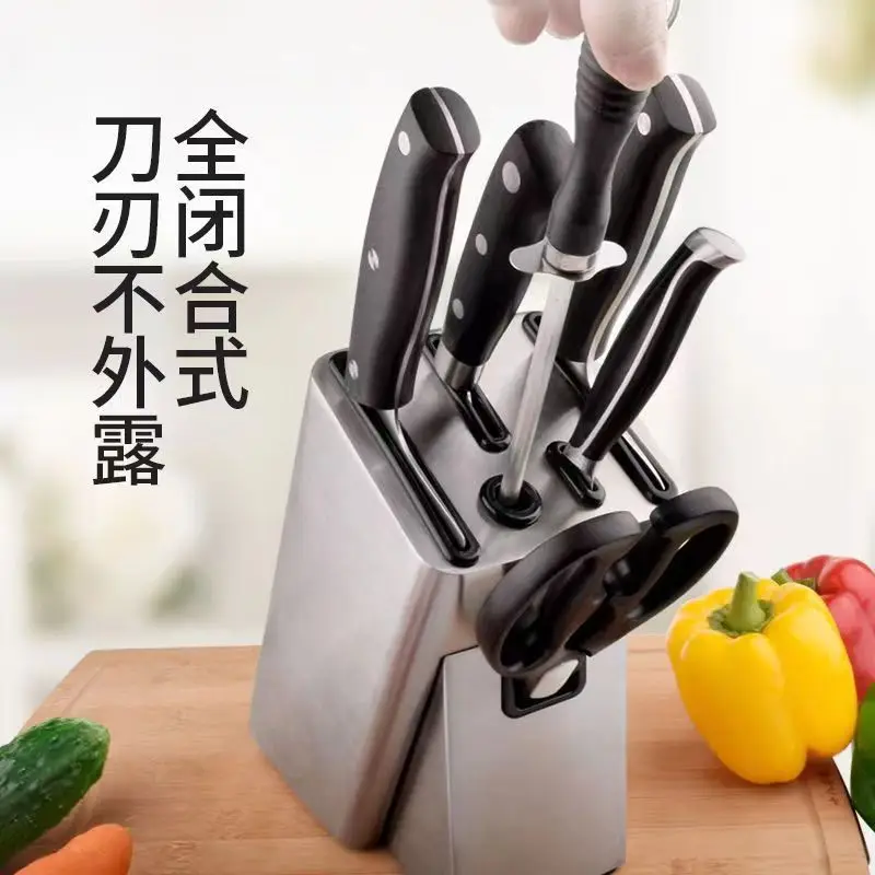 Untuk tempat penyimpanan alat dari baja tahan karat, tempat penyimpanan alat, perlengkapan dapur, rak penyimpanan alat multifungsi dari lantai hingga langit-langit, pisau dapur