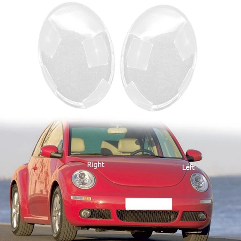 1 Pair Headlight Lampshade Transparent Lens Cover Headlight Shell For Volkswagen Beetle 2006-2012