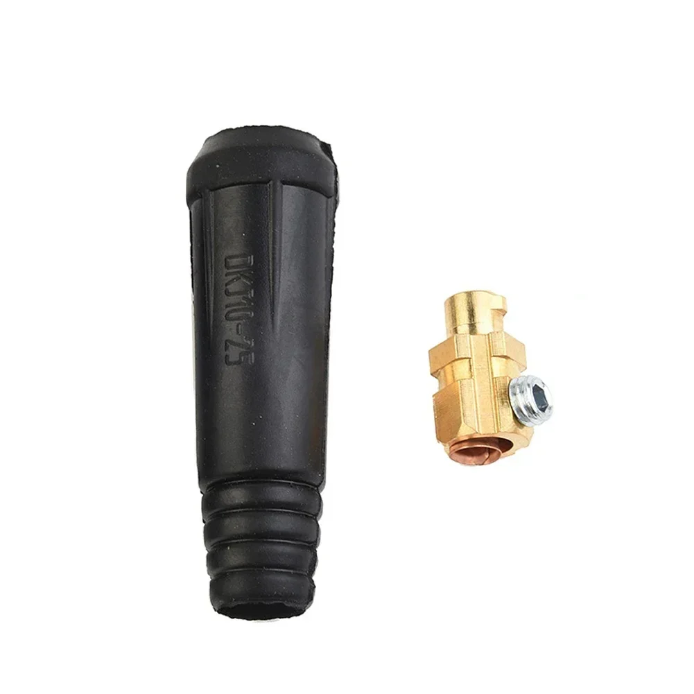 TIG Welding Cable Panel ConnectorPlug DKJ1025 200Amp Euro Style Quick Fitting High Reliability and Compatibility